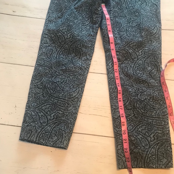 J. Jill Paisley Ankle Pants. Size 4 Petite - Picture 2 of 6
